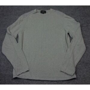 Belstaff Sweater Mens L Gray Curve Crew Neck Cotton Jumper Commando